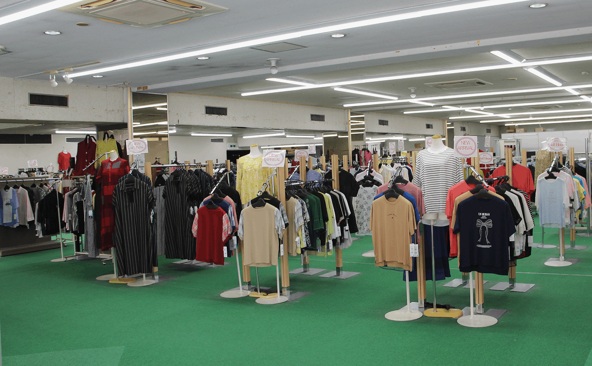 株式会社タイフク本社内の商品展示スペース